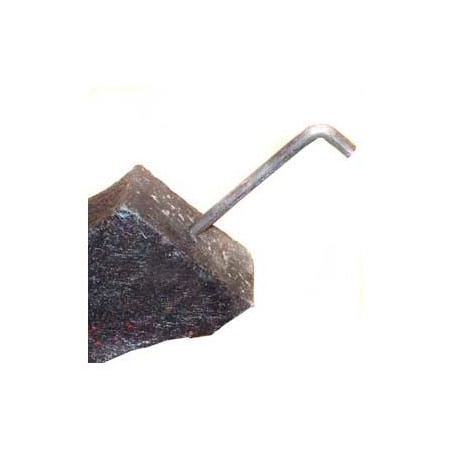 Jayhawk Plastics 10in Steel J bolt, In Ground Mount, Pack of 4 PB 1999